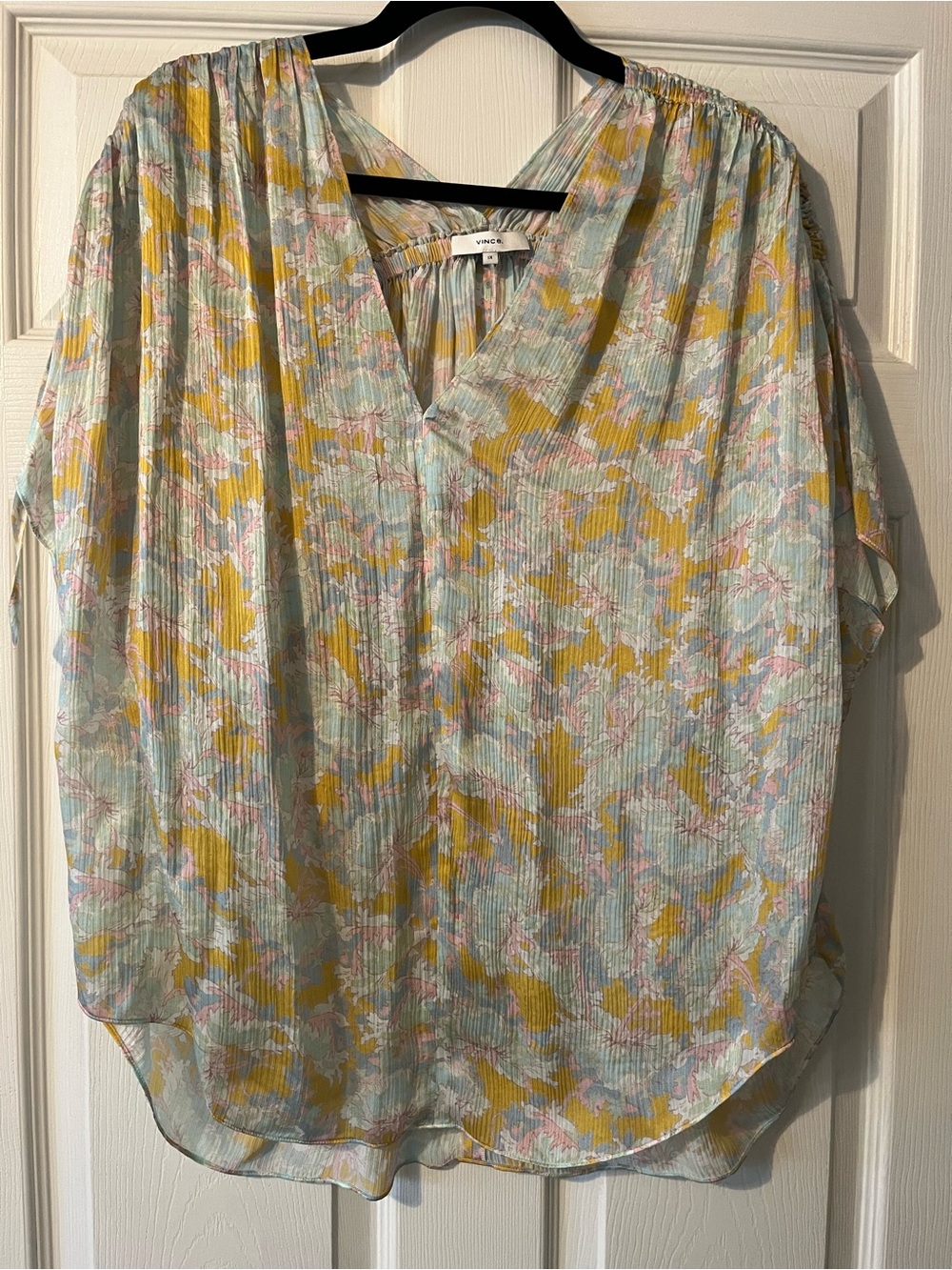 Vince - 100% silk top - plus size 1x